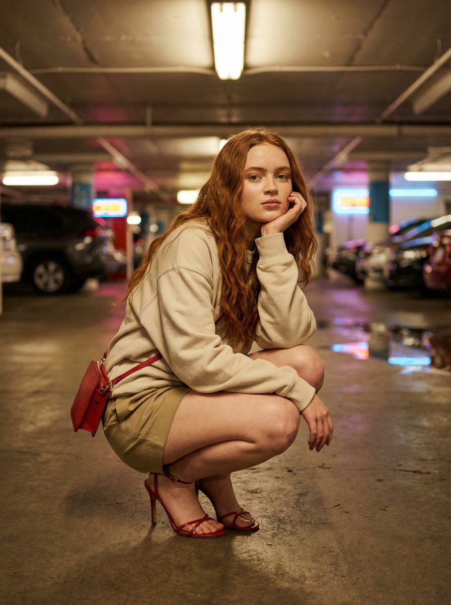 Urban Fashion Editorial in Underground Parking — example 3