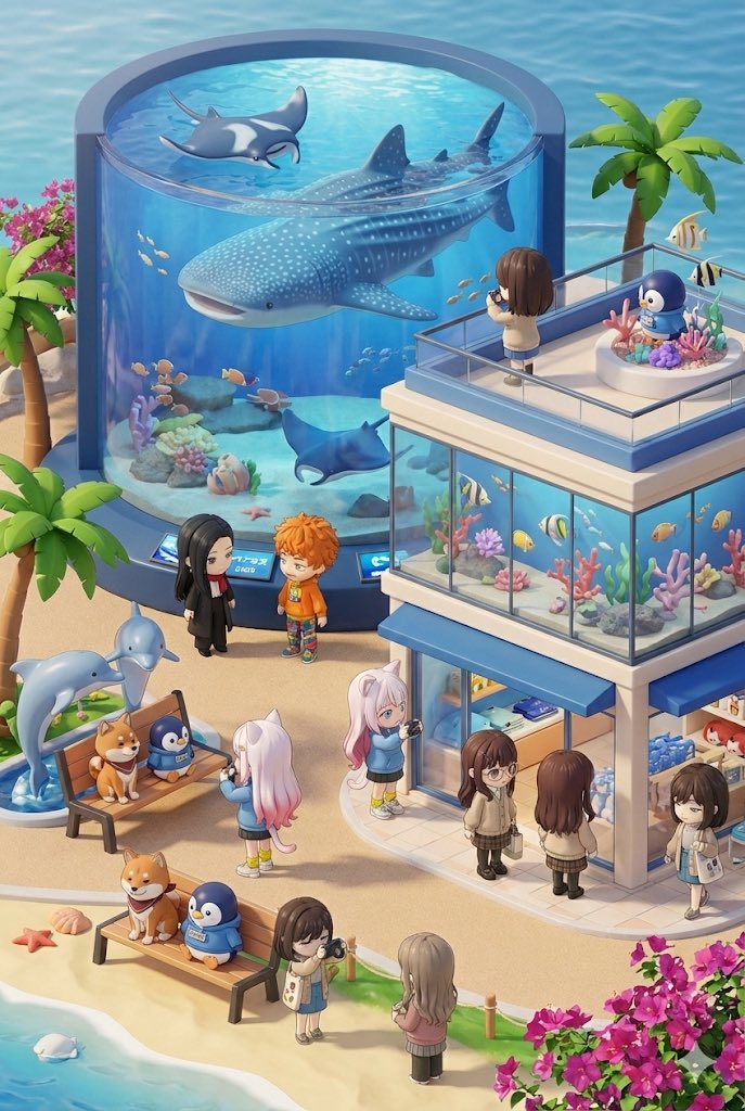 3D chibi miniature travel spot concept prompt — example 4