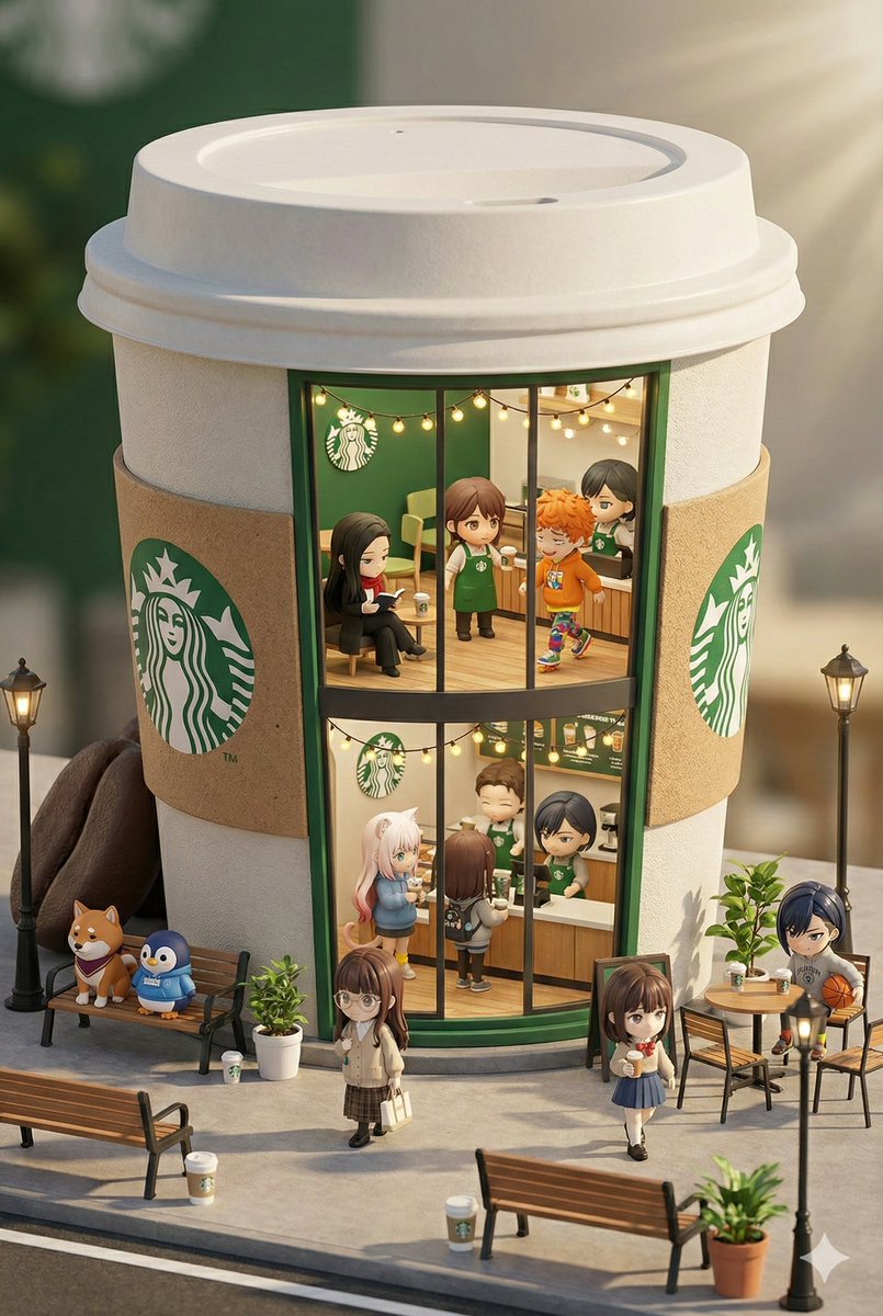 3D chibi miniature brand concept store prompt — example 1