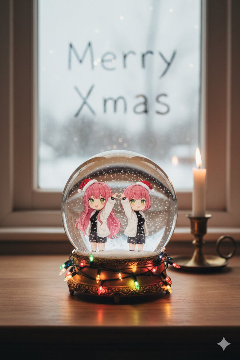 Snow globe character illustration prompt for Nano Banana Pro — example 2