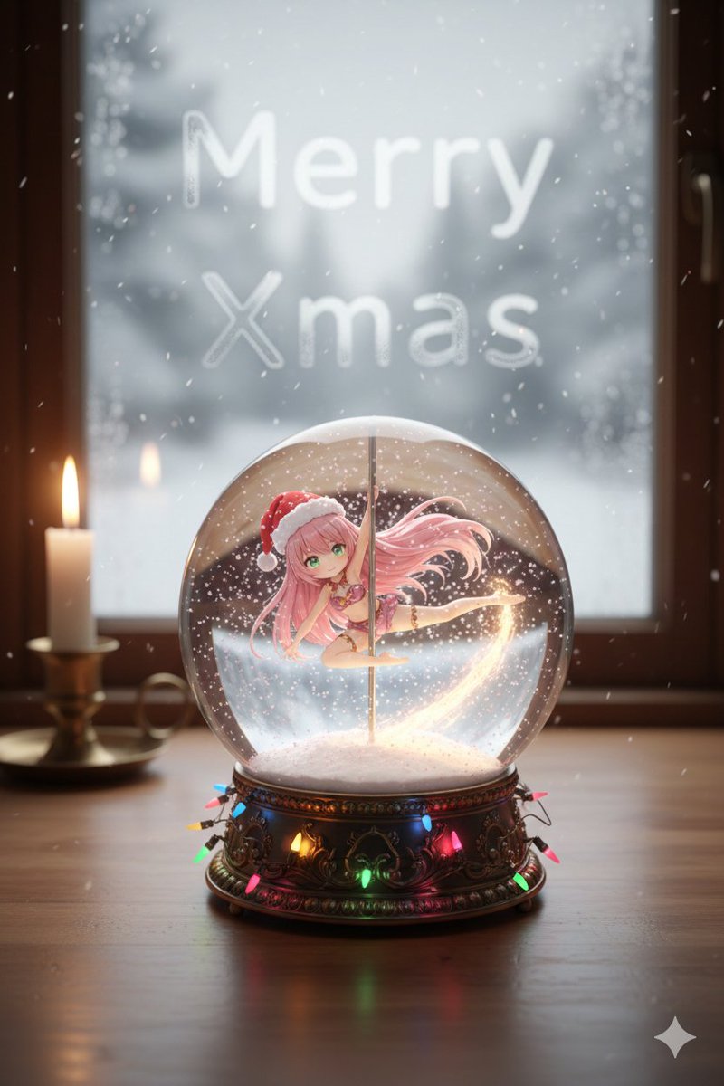 Snow globe character illustration prompt for Nano Banana Pro — example 3