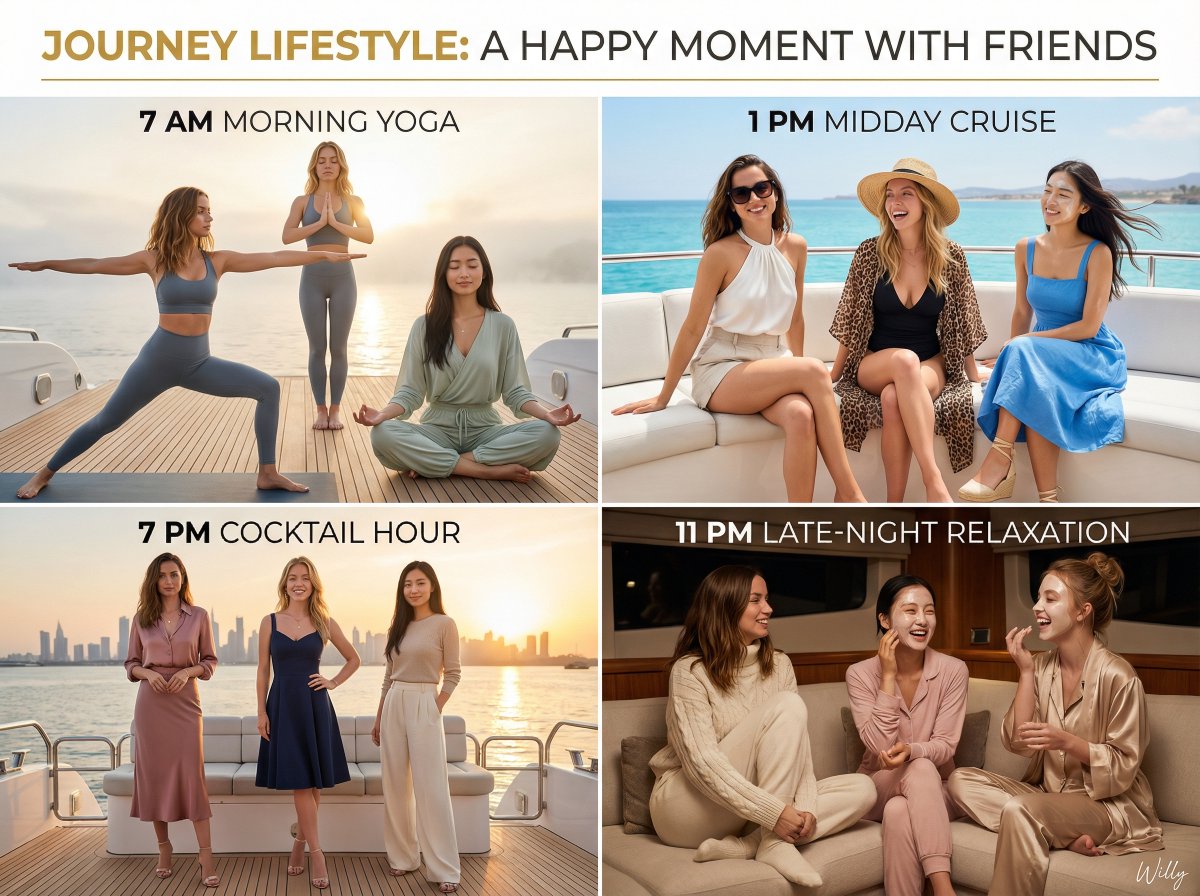 4-Panel Lifestyle Grid with Celebrities Prompt — example 1