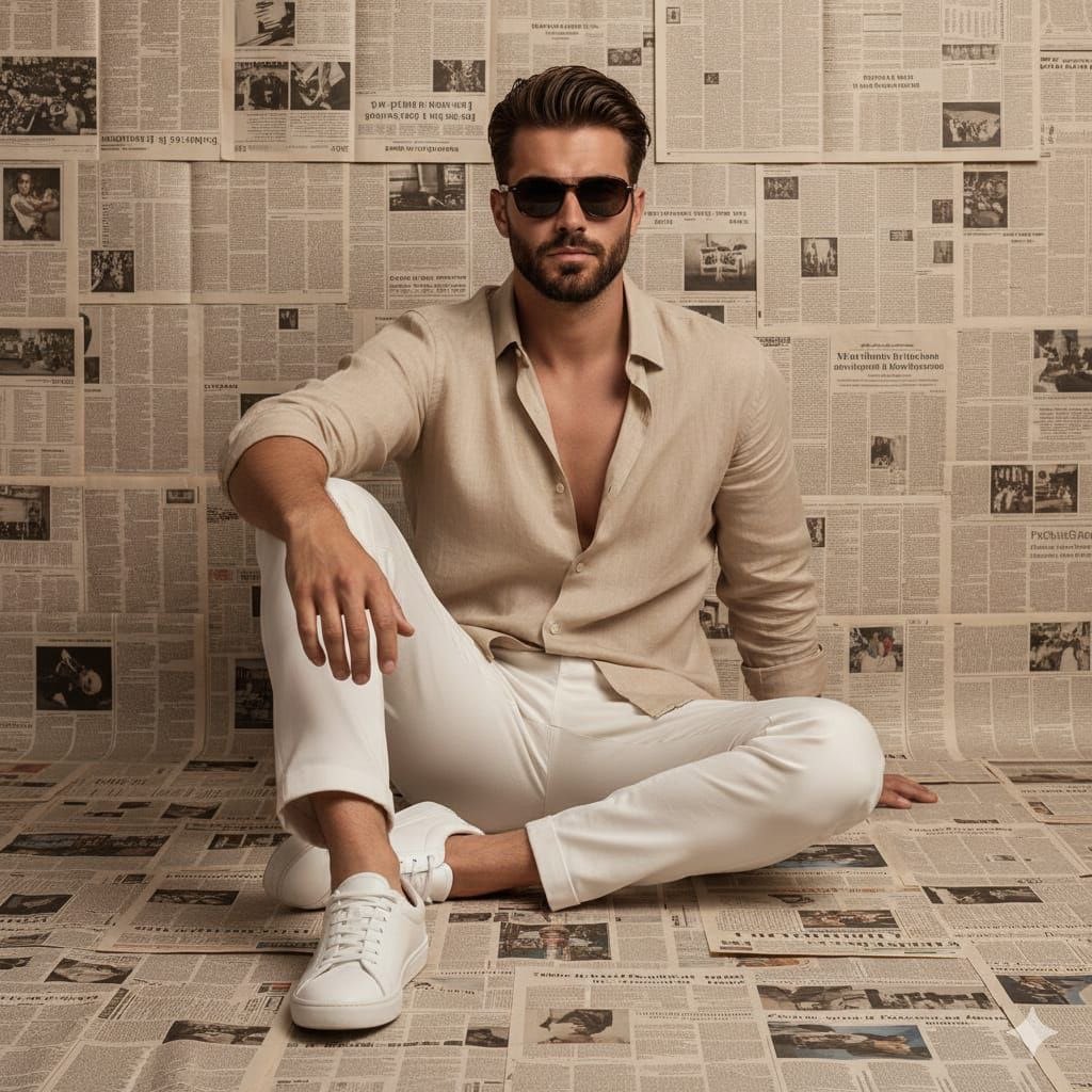 Cinematic Men's Fashion Portrait Prompt — example 2
