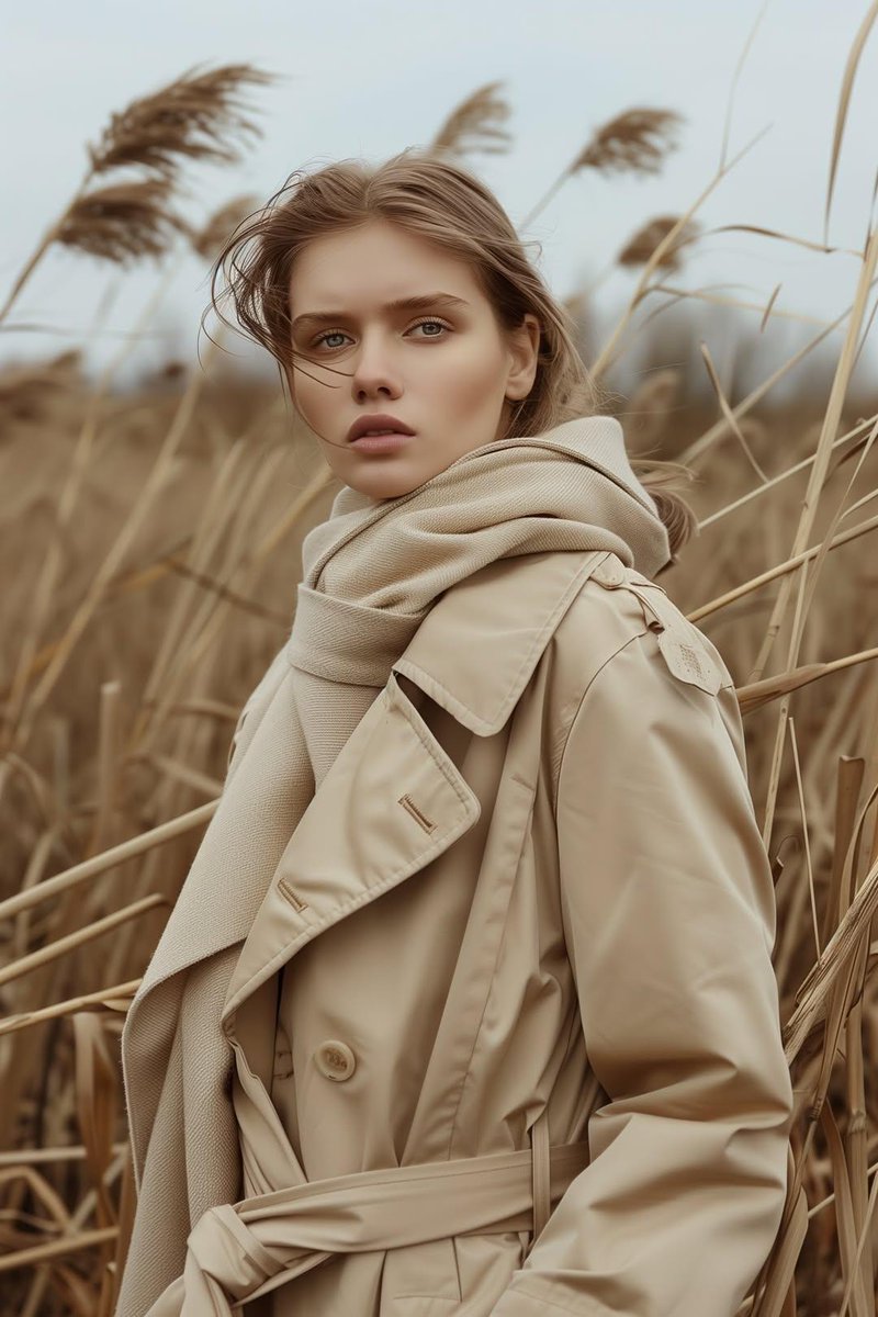 Cinematic Trench Coat Fashion Portrait Prompt — example 1