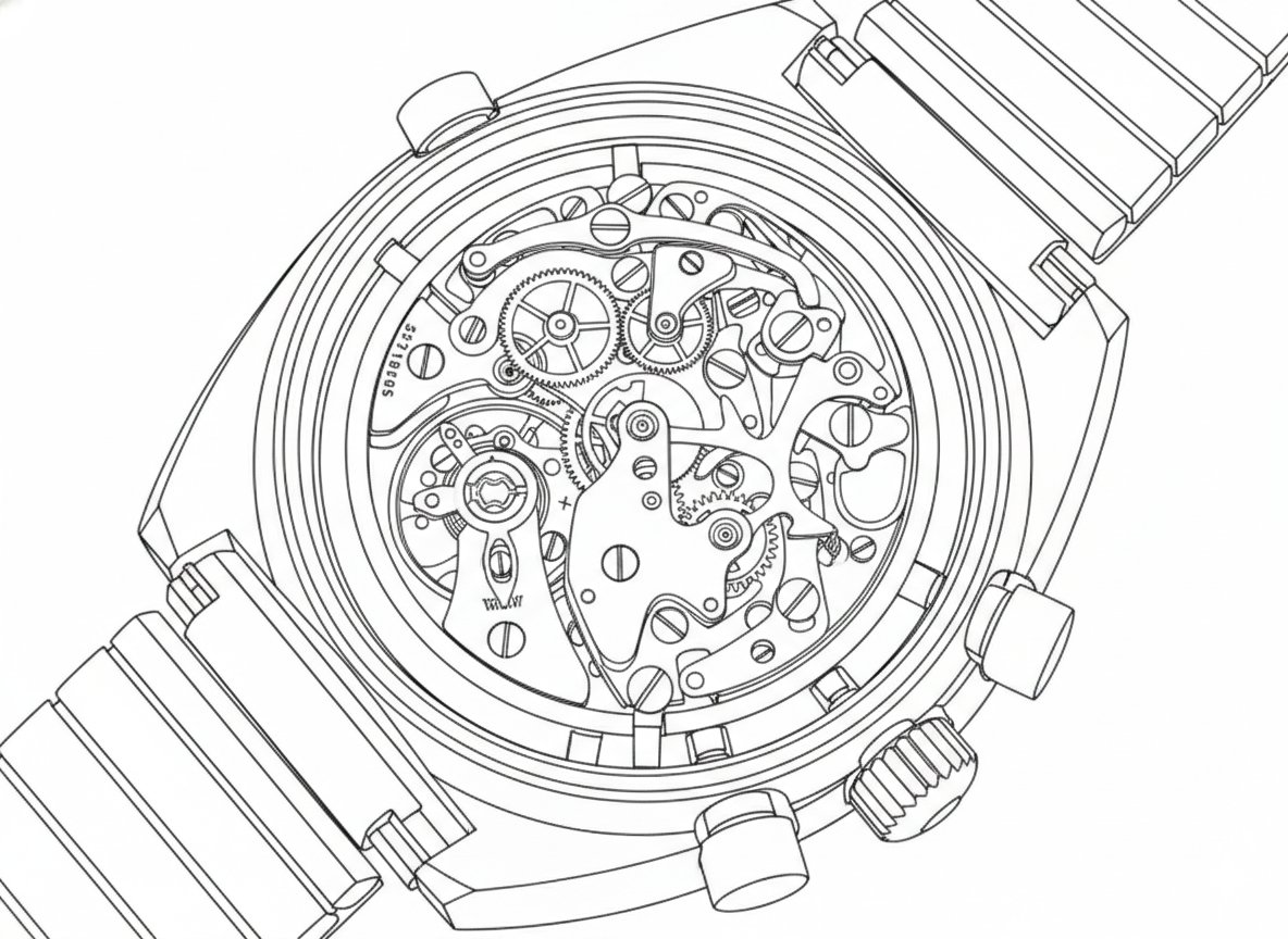 Image to Monochrome Line Art Conversion — example 2