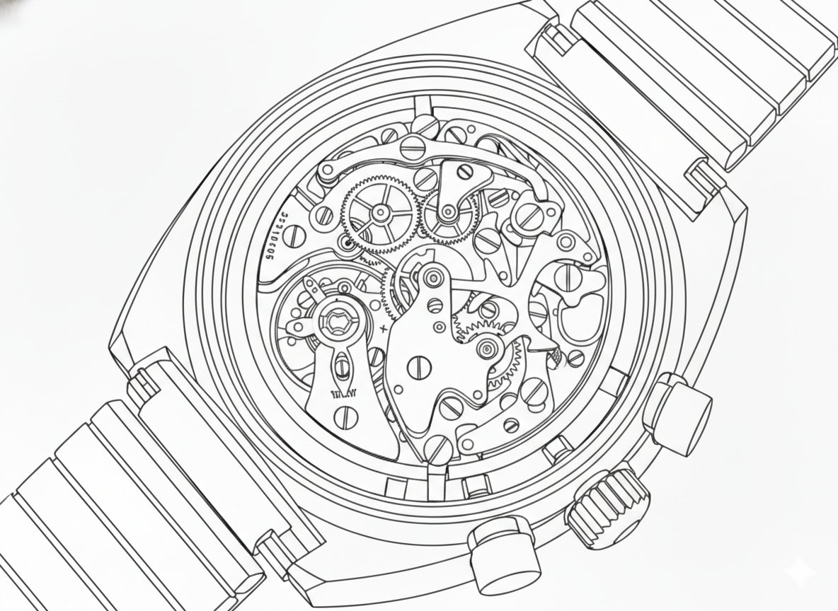 Image to Monochrome Line Art Conversion — example 3