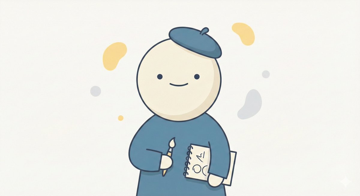 Minimal Character Illustration Template — example 1