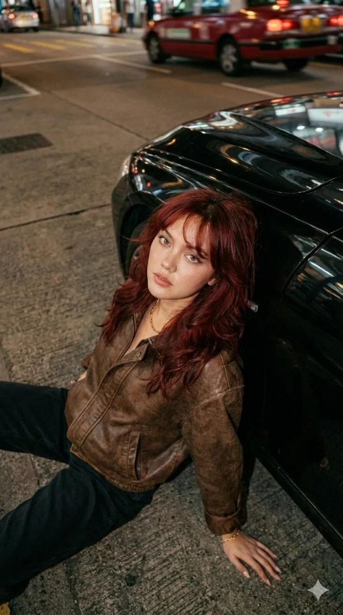 Cinematic Nighttime Street Portrait Prompt — example 3