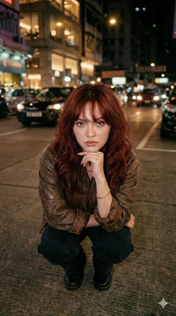 Cinematic Nighttime Street Portrait Prompt — example 4