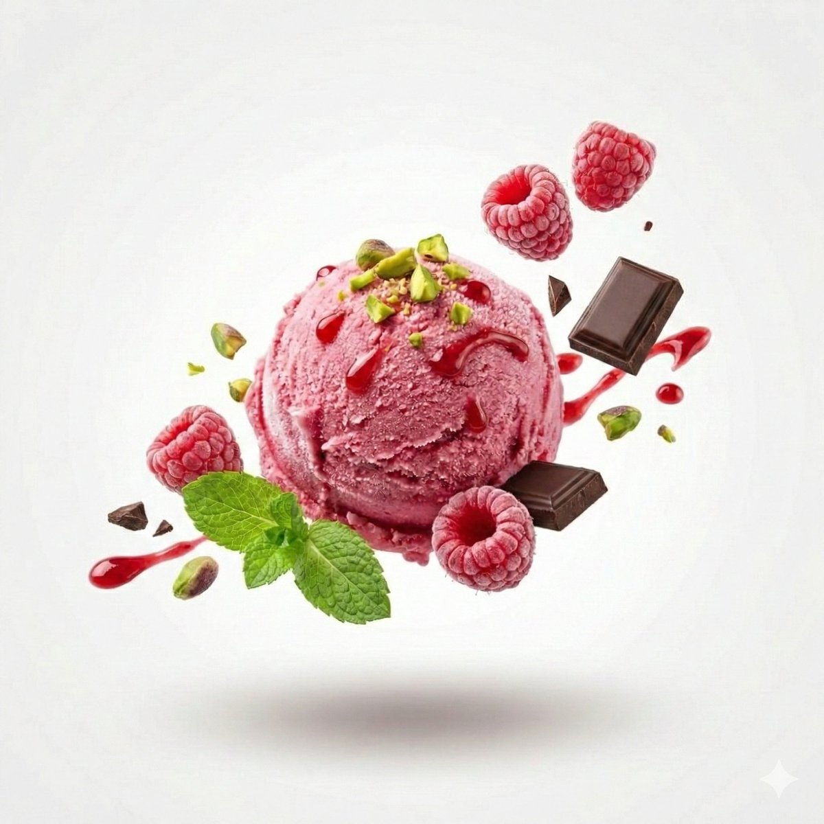 High-End Commercial Food Levitation Photography Prompt — example 2