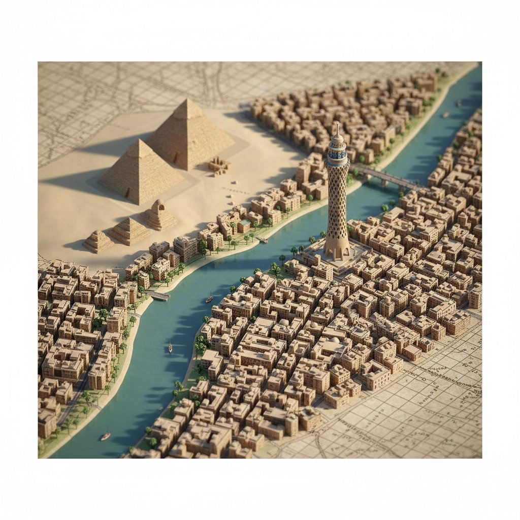 Photorealistic Diorama Isometric Map Prompt — example 4