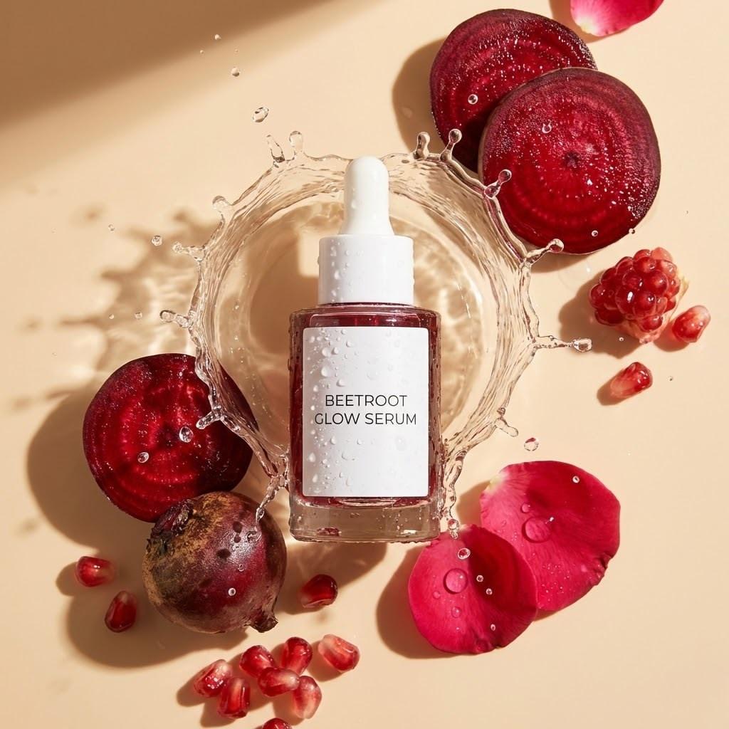 High-End Skincare Product Flat Lay — example 4