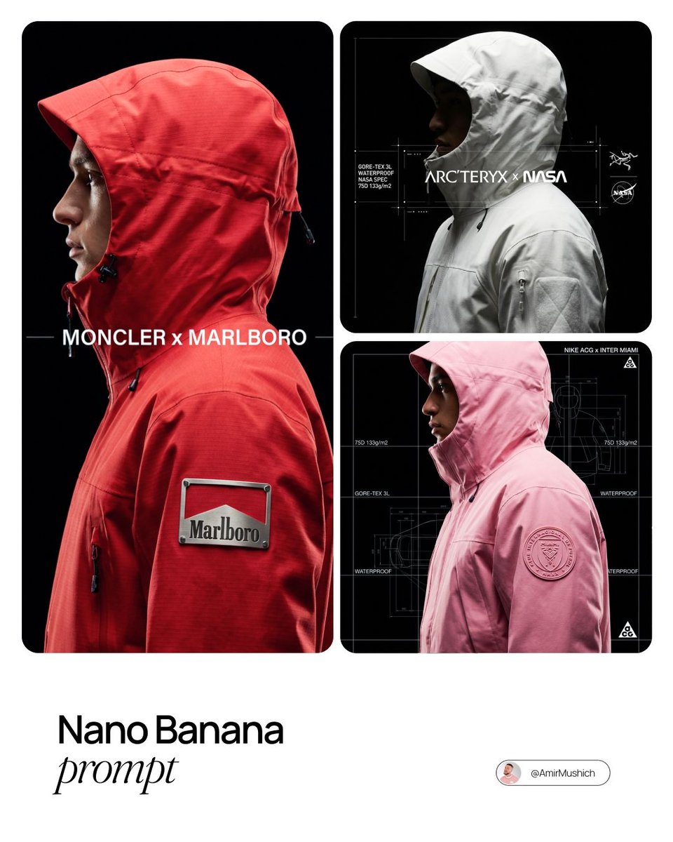 Technical Outerwear Campaign Poster Generation Prompt — example 1