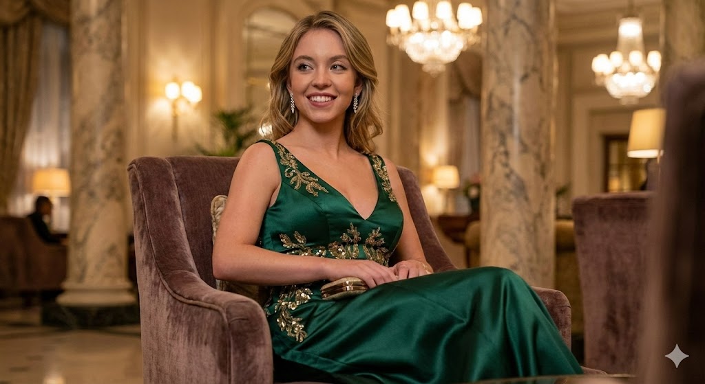 Sydney Sweeney Wardrobe Selection Generator (4 Scenes) — example 2