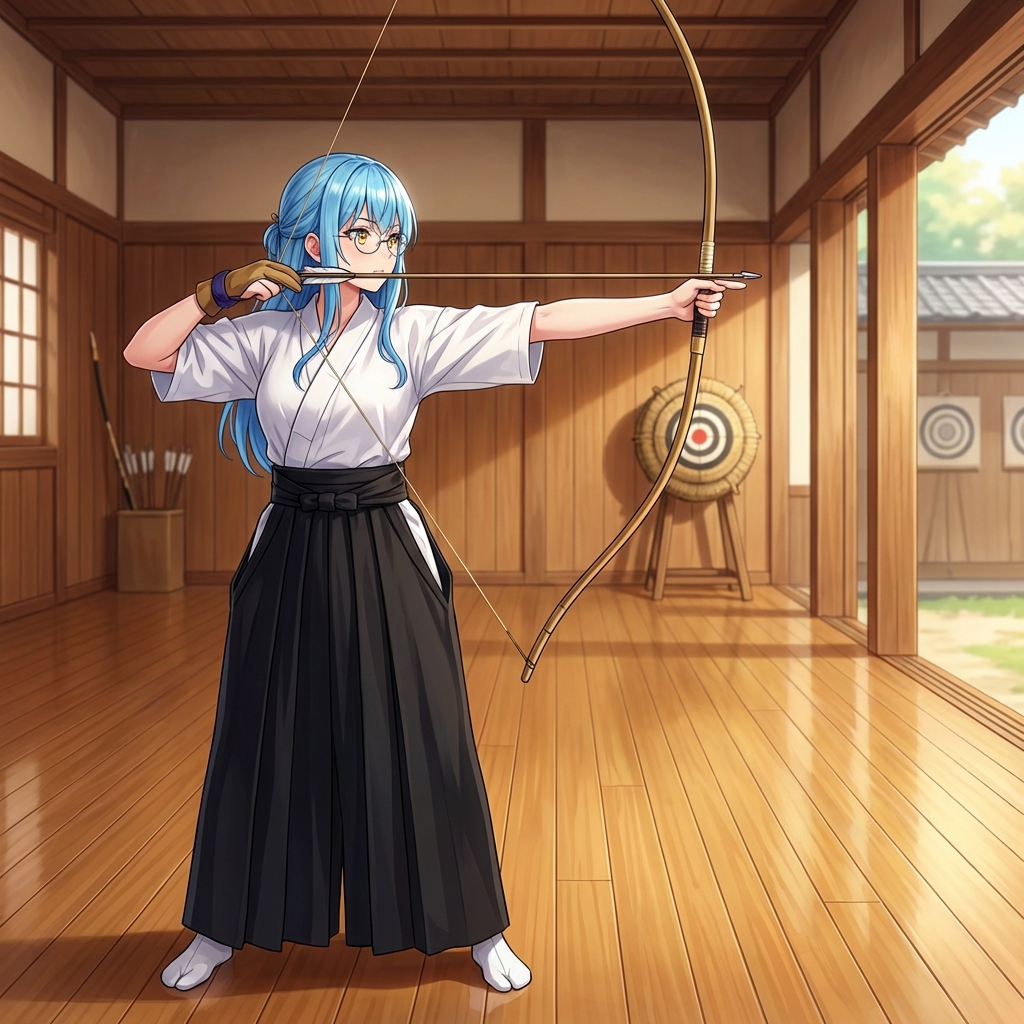 Transforming into a Kyudo (Archery) Practitioner — example 1
