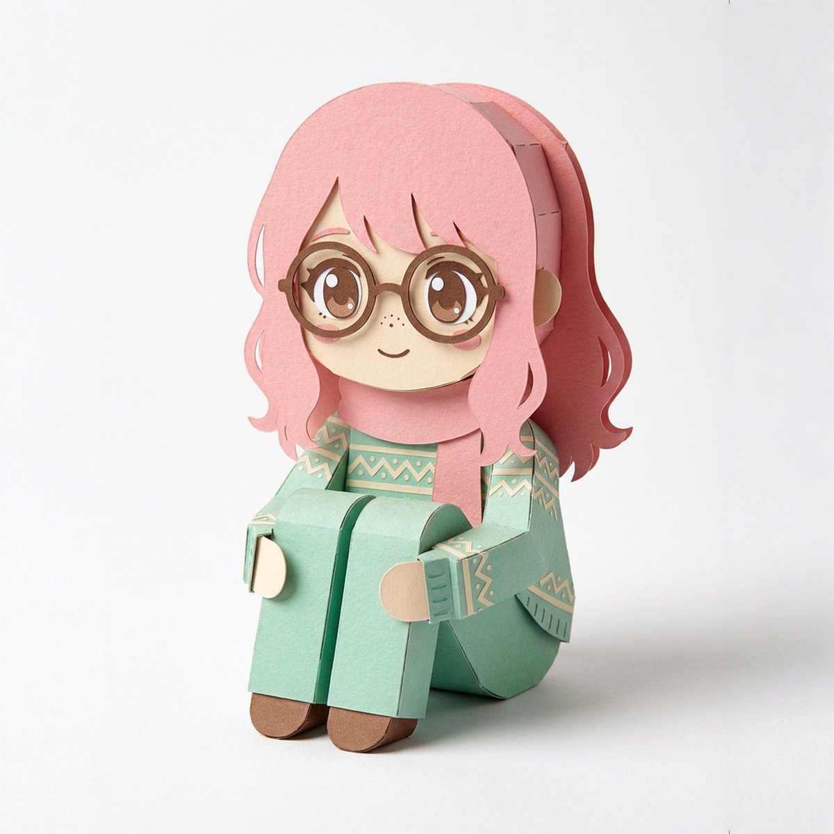 Image-to-SD Papercraft Conversion Prompt — example 4