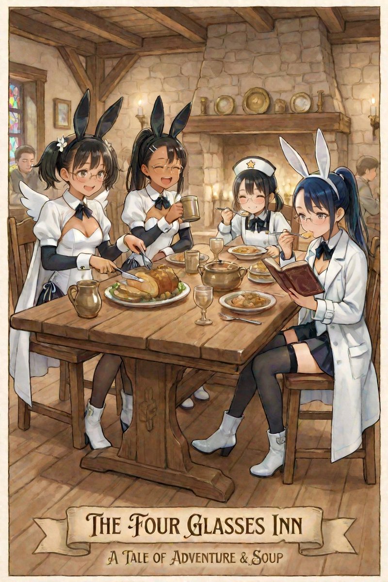 AI Illustration of a Girl at an Inn — example 1