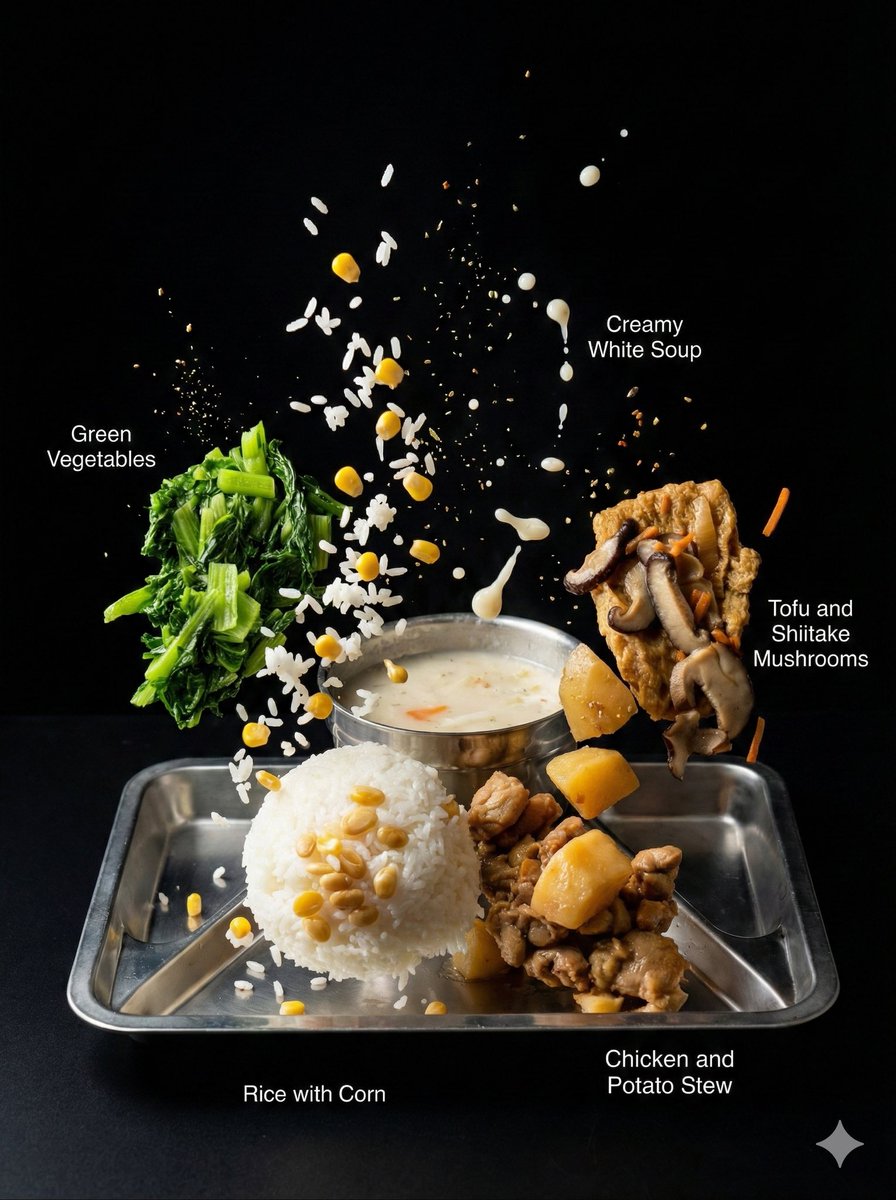 Prompt for Exploding or Static Food Photography — example 2