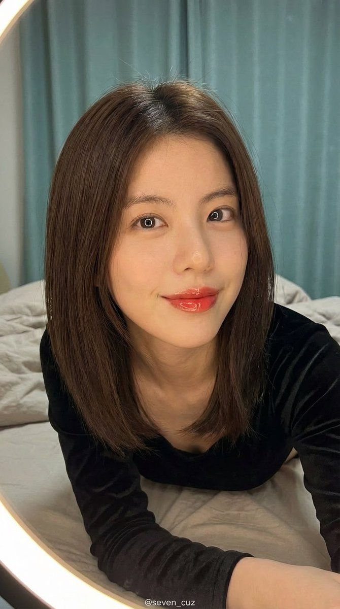 Photorealistic Close-up Portrait (Intimate Gaze, Velvet Top) — example 1