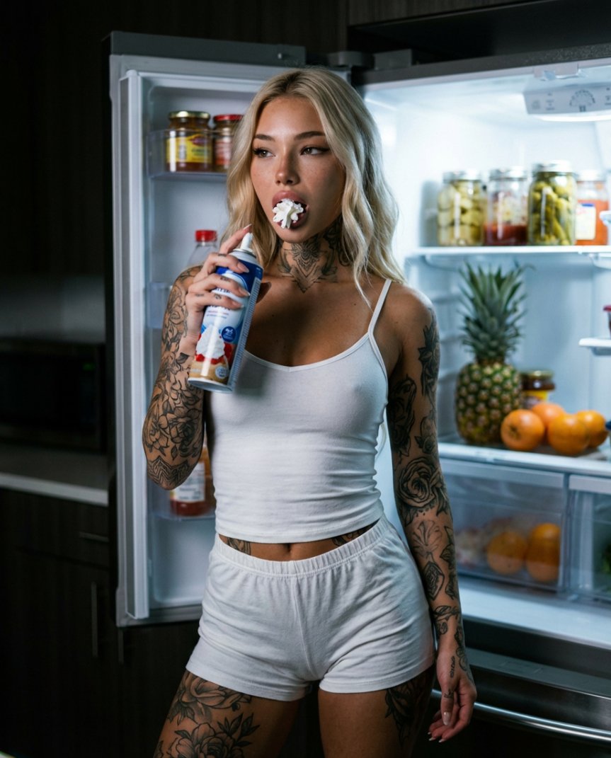 Photorealistic Whipped Cream Challenge Portrait Prompt — example 2