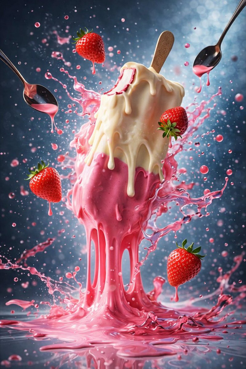 Hyper-Realistic Ice Cream Dessert Photography Prompt
