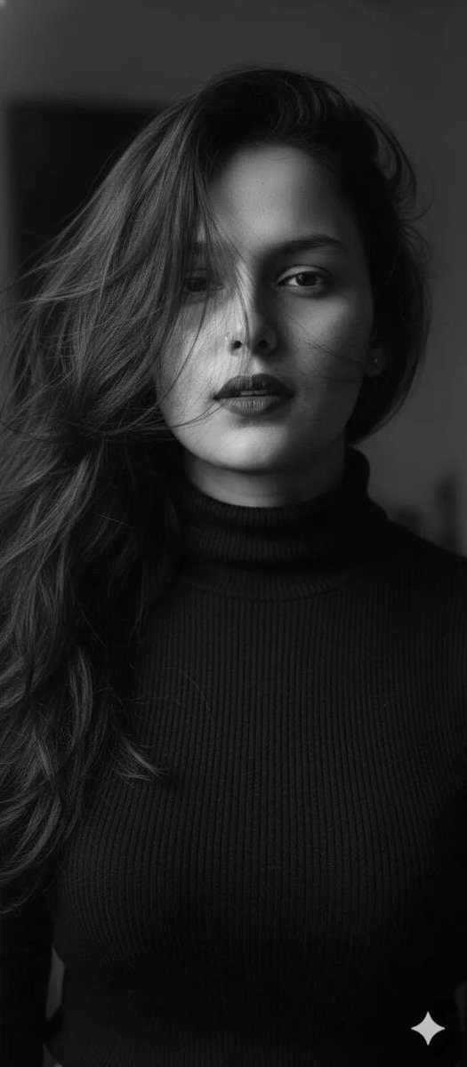Ultra-Realistic Black and White Cinematic Portrait — example 2