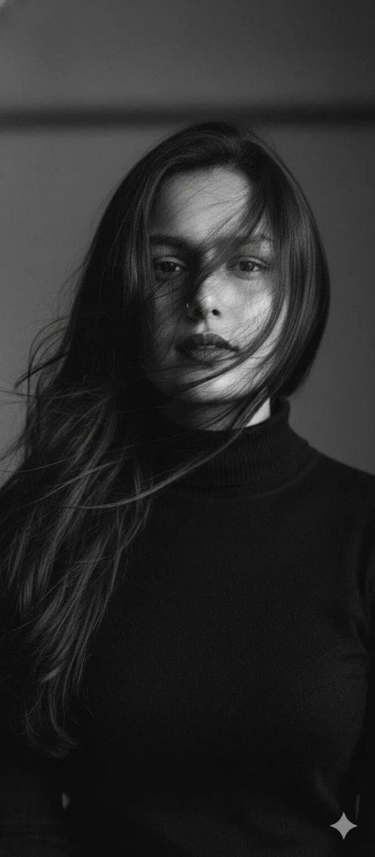 Ultra-Realistic Black and White Cinematic Portrait — example 3