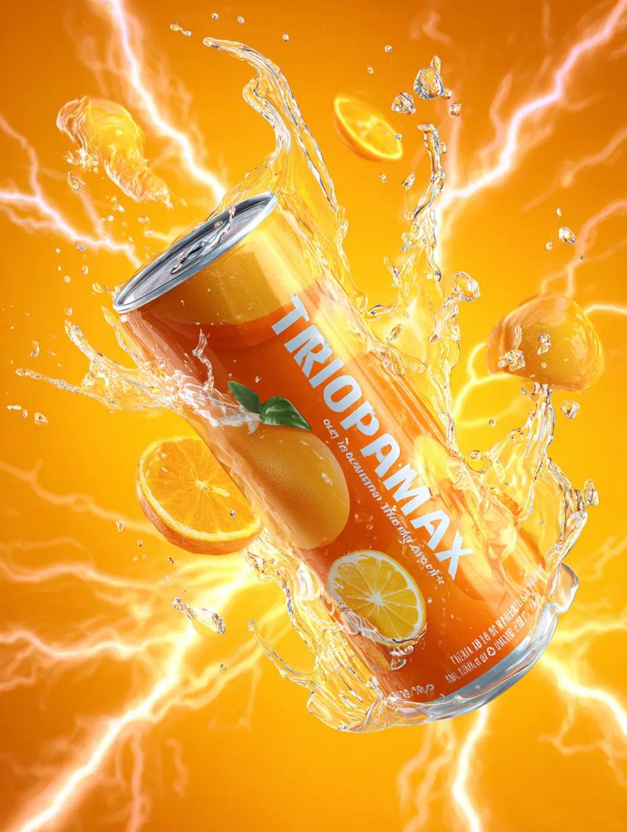 Energy Drink Can with Green Apple Splash and Neon Lightning — example 4