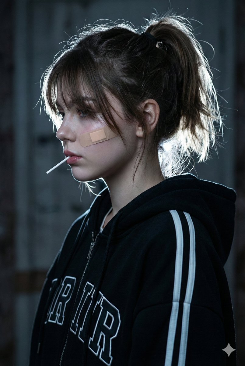 Cinematic Melancholic Portrait with Face Lock Prompt — example 1