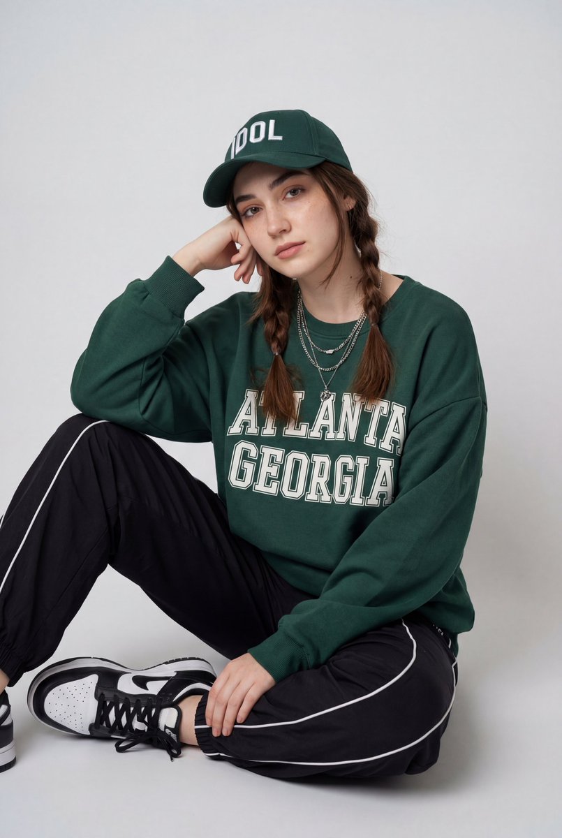 Streetwear Fashion Editorial Studio Portrait Prompt — example 1