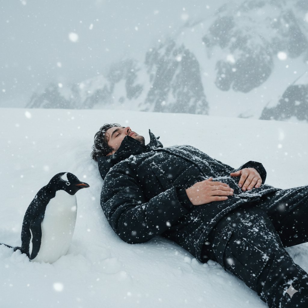 Tired Penguin in Alt Text Prompt — example 1