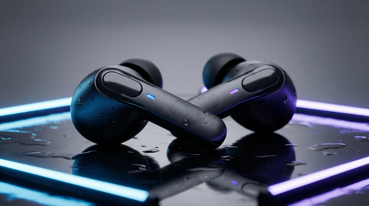 High-End Product Mockup for Wireless Earbuds — example 1