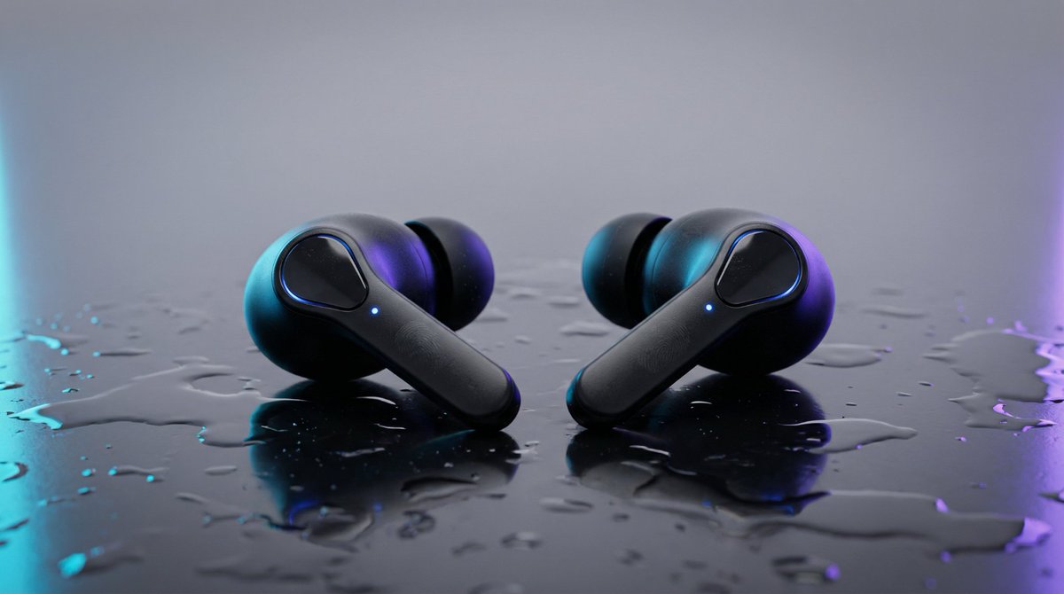 High-End Product Mockup for Wireless Earbuds — example 2