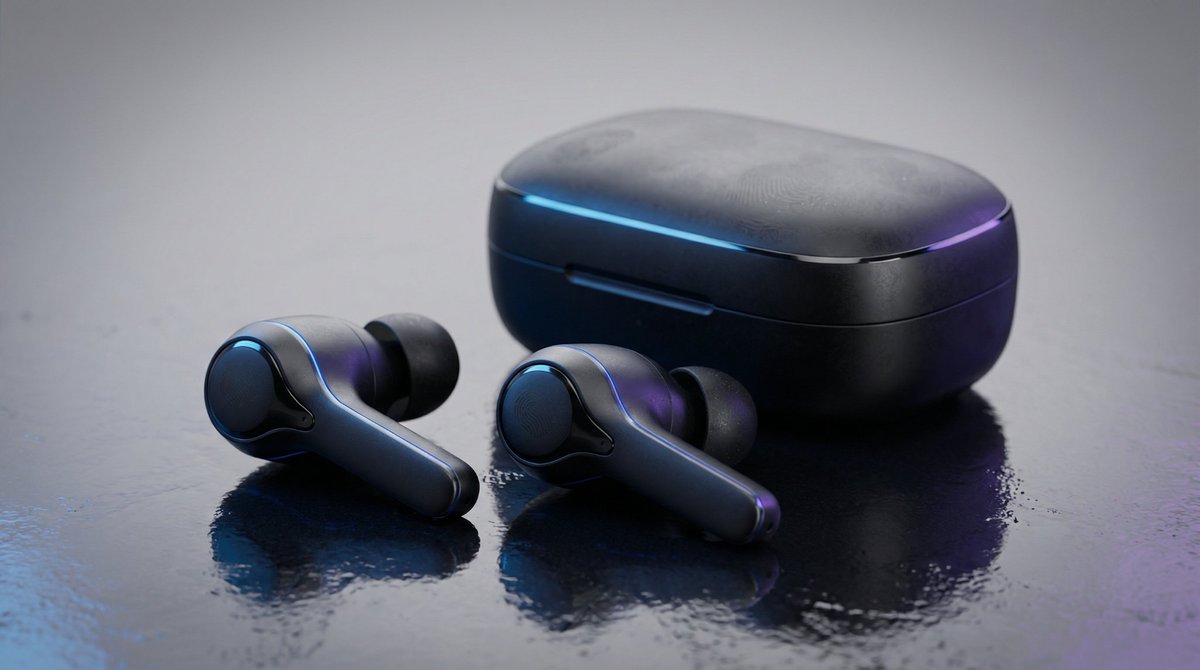 High-End Product Mockup for Wireless Earbuds — example 4