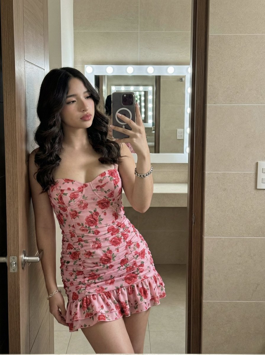 High-Fidelity Mirror Selfie Portrait with Identity Lock — example 1