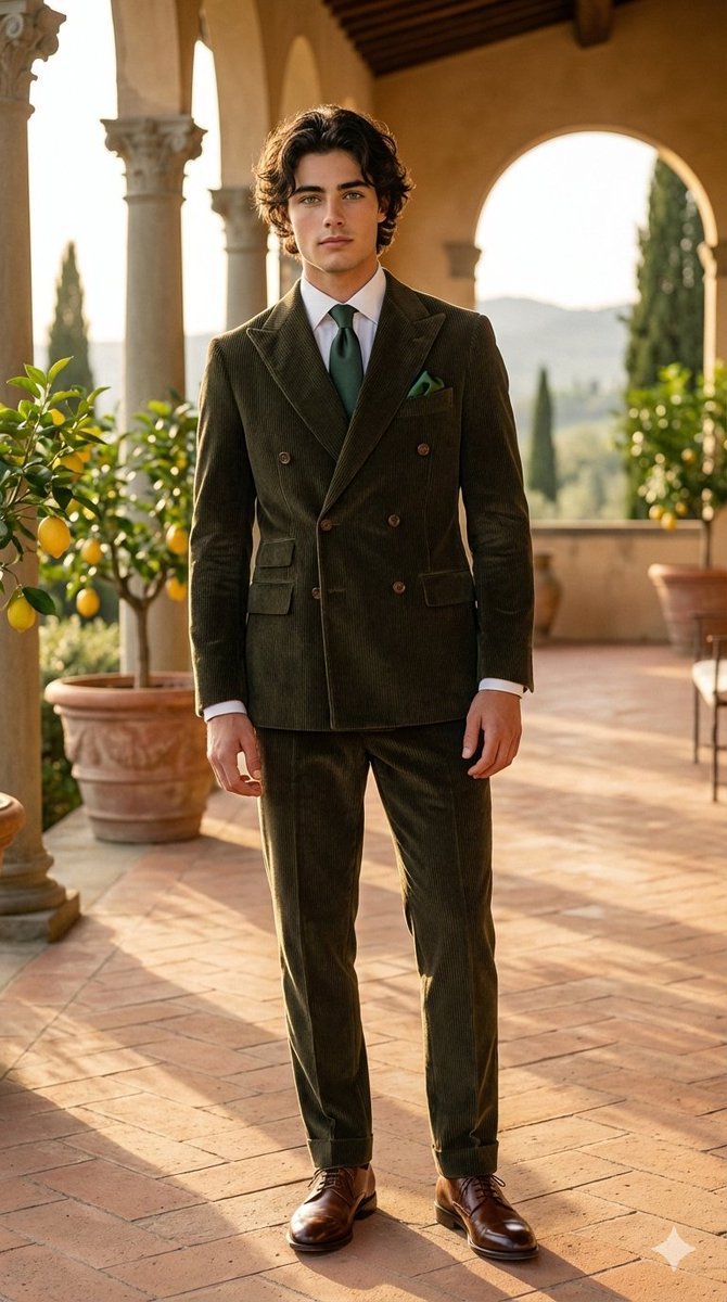 Fashion Editorial in Italian Villa at Golden Hour — example 1