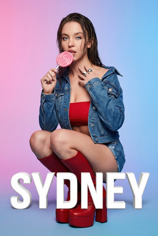 Playful Portrait with Foreground Text and Gradient Background — example 1