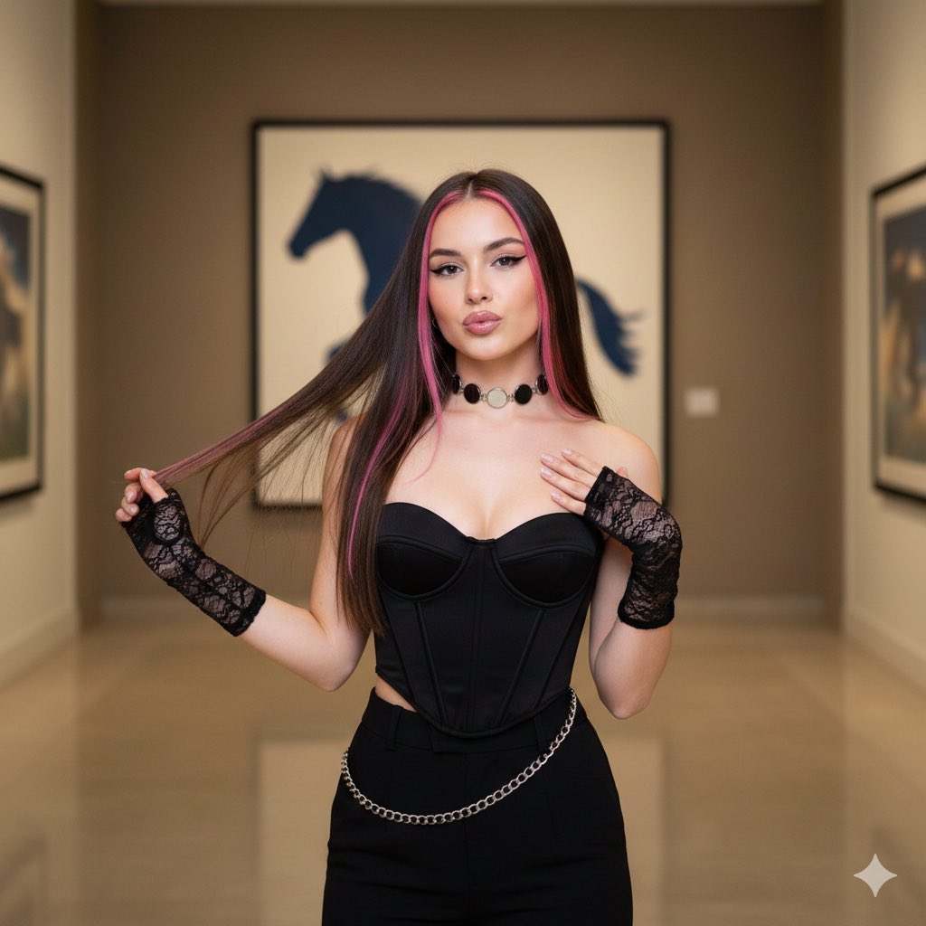 Y2K Influencer Aesthetic Portrait Prompt — example 1