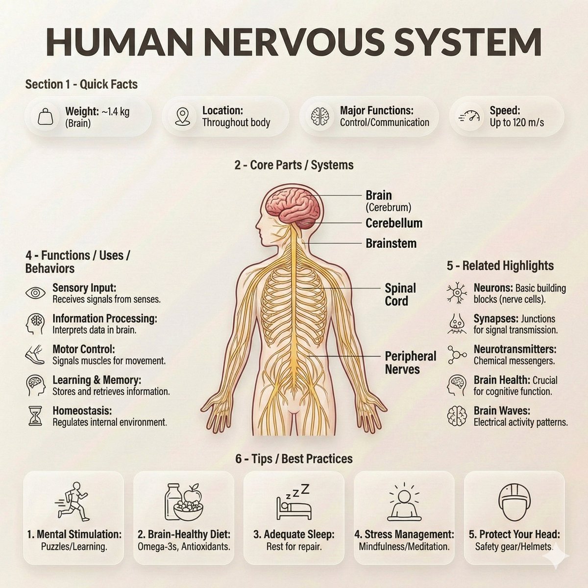 Ultra-Clean Anatomy Infographic Prompt — example 2