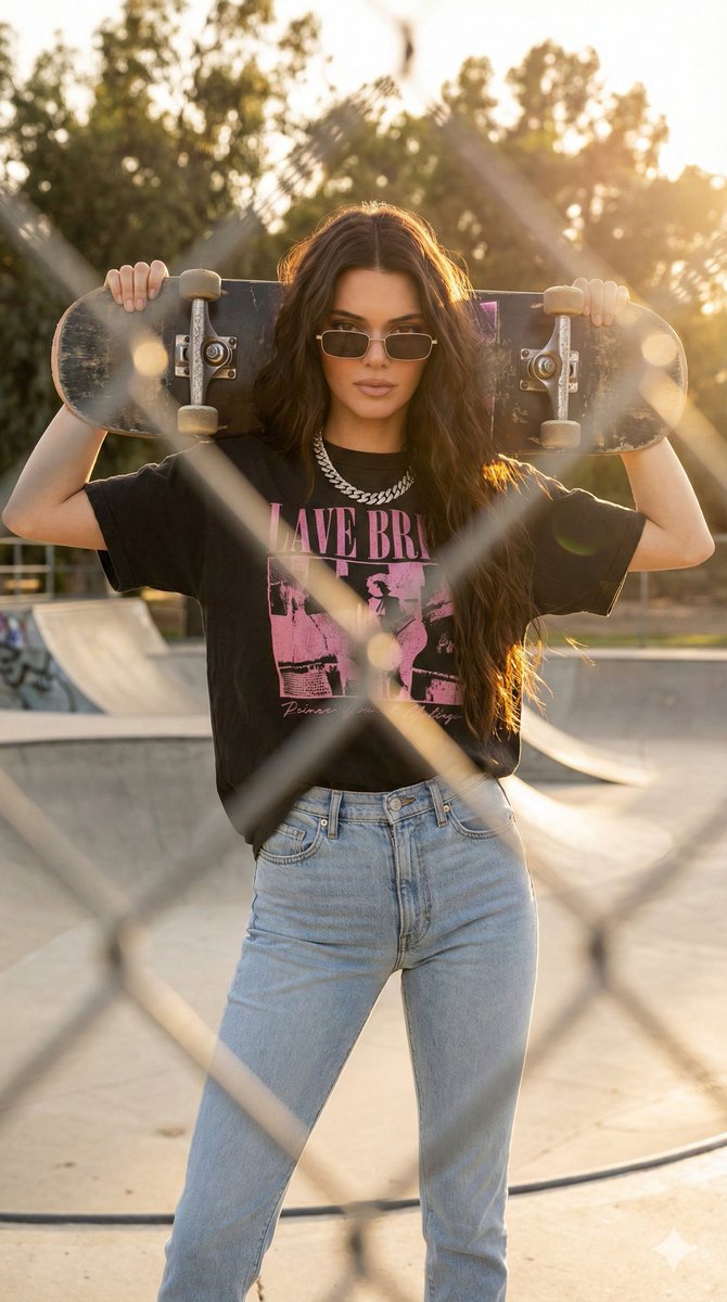 Alternative Skater Aesthetic Portrait Prompt — example 2