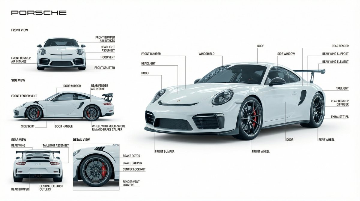 Technical Product Documentation Prompt (Porsche) — example 1