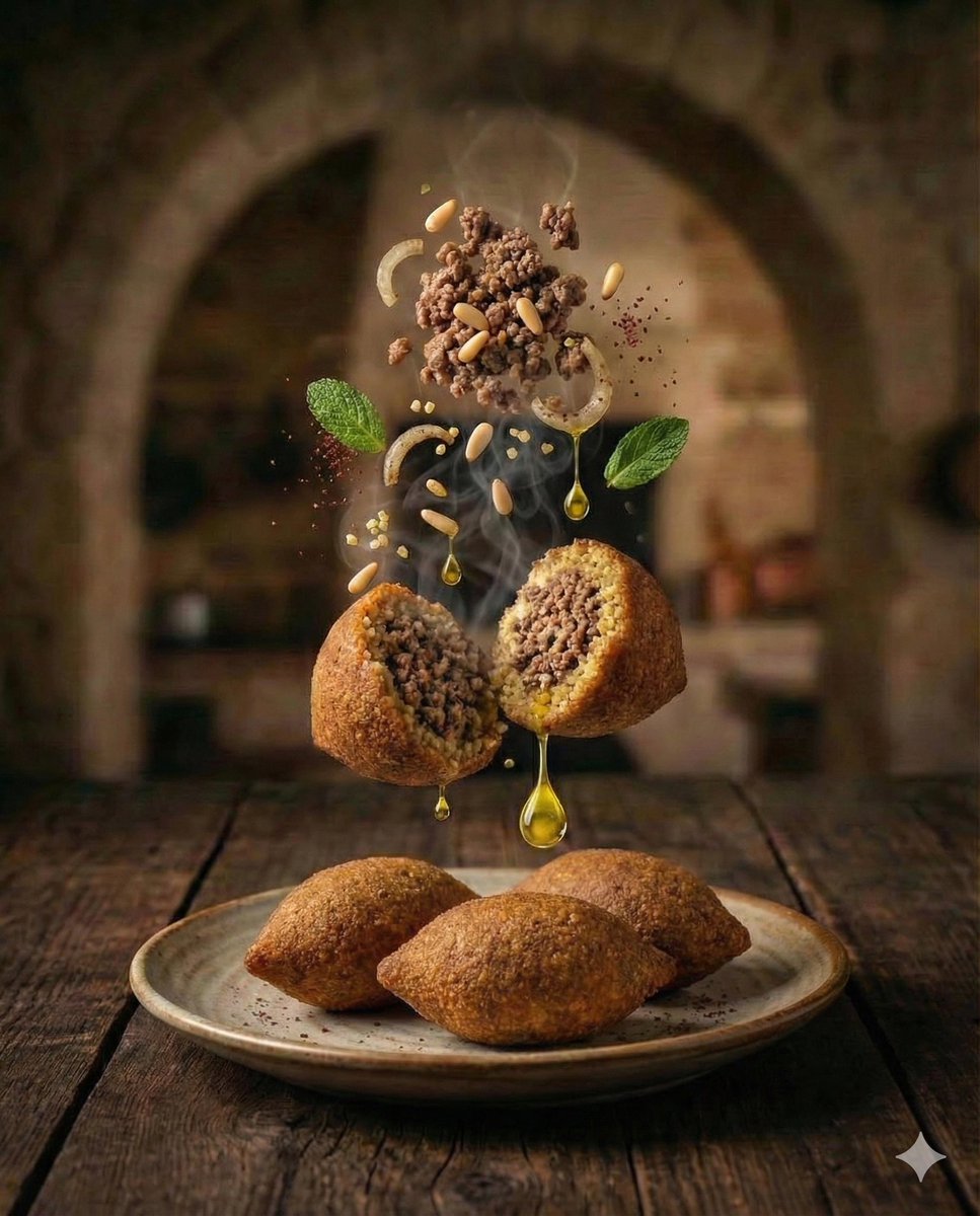 Cinematic Exploded-View Middle Eastern Food Scene — example 3