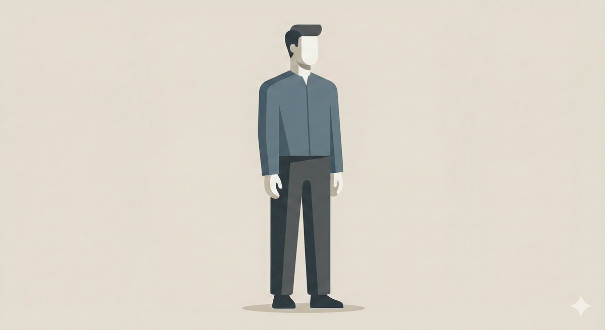 Minimalist Single-Pose Character Illustration Prompt — example 2