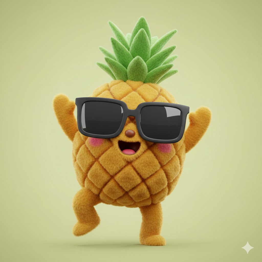 3D Plush Fruit Character Template — example 1