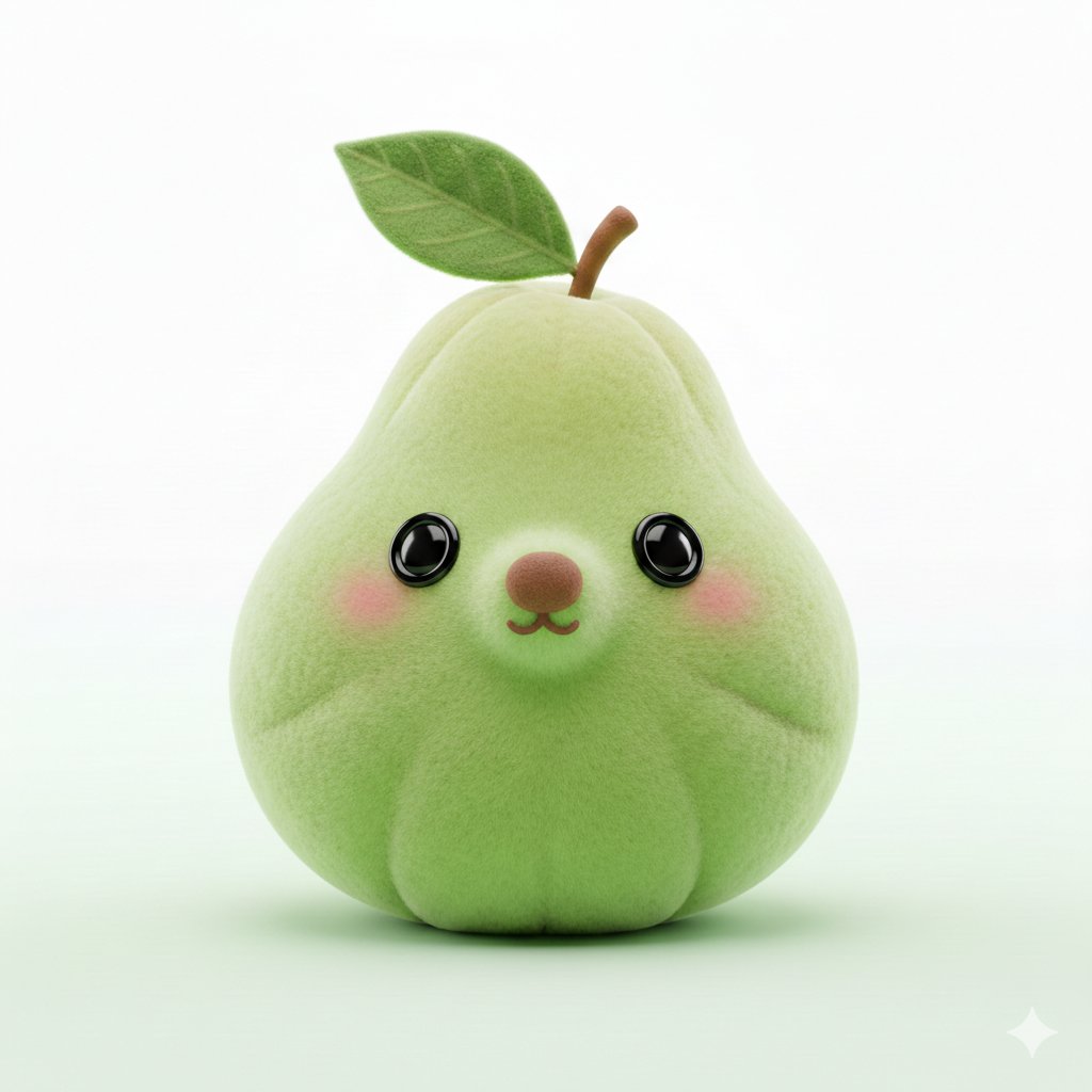 3D Plush Fruit Character Template — example 2
