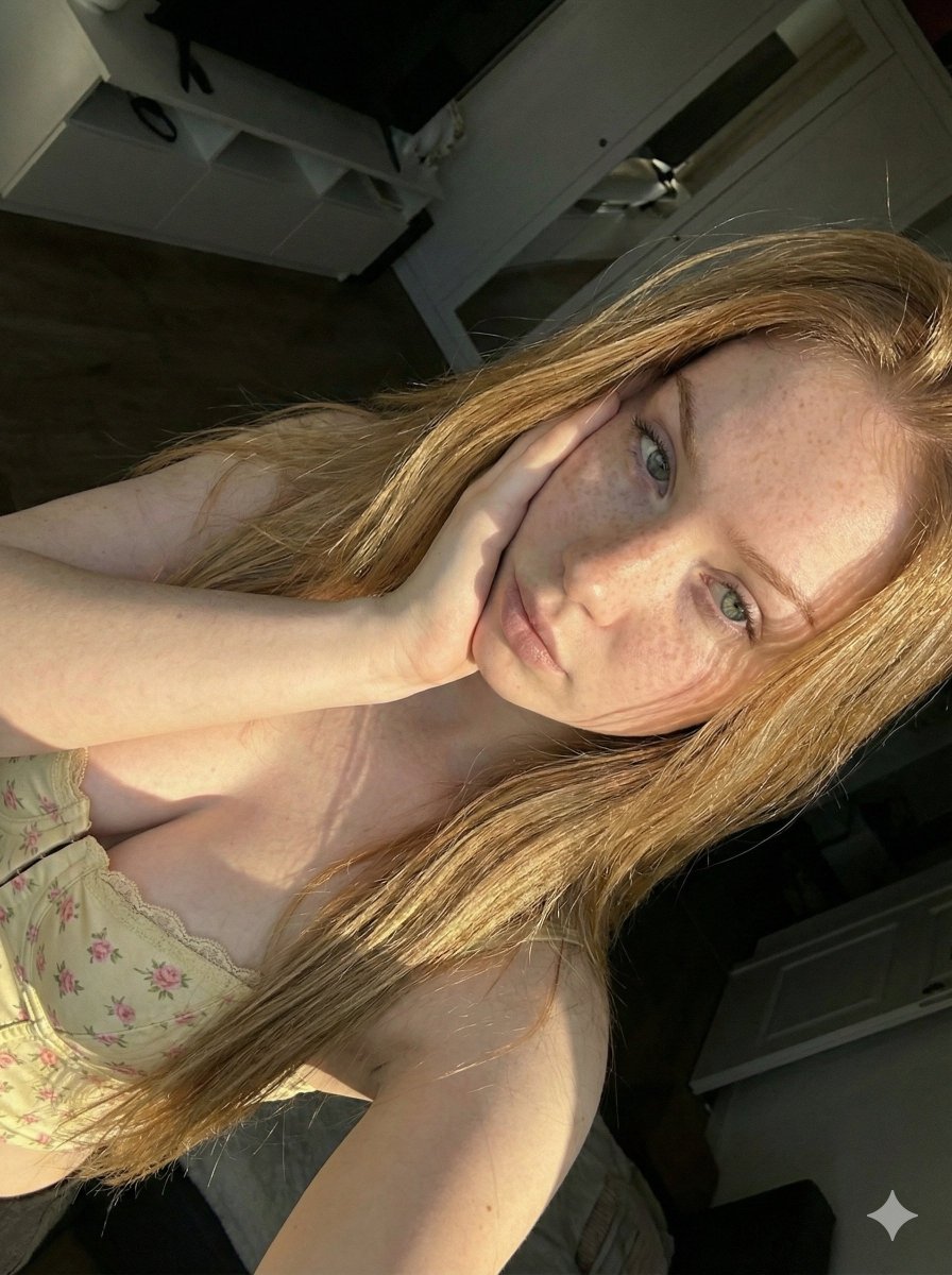 Golden Hour Freckled Portrait — example 2