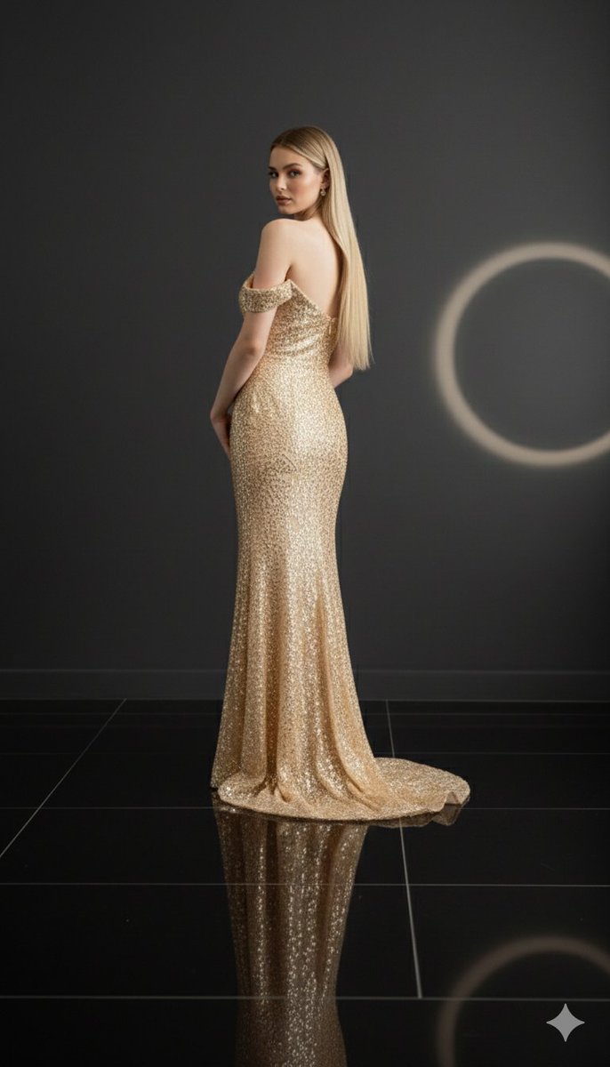 Luxurious 8K Portrait of Polina Gagarina in a Gold Gown — example 2