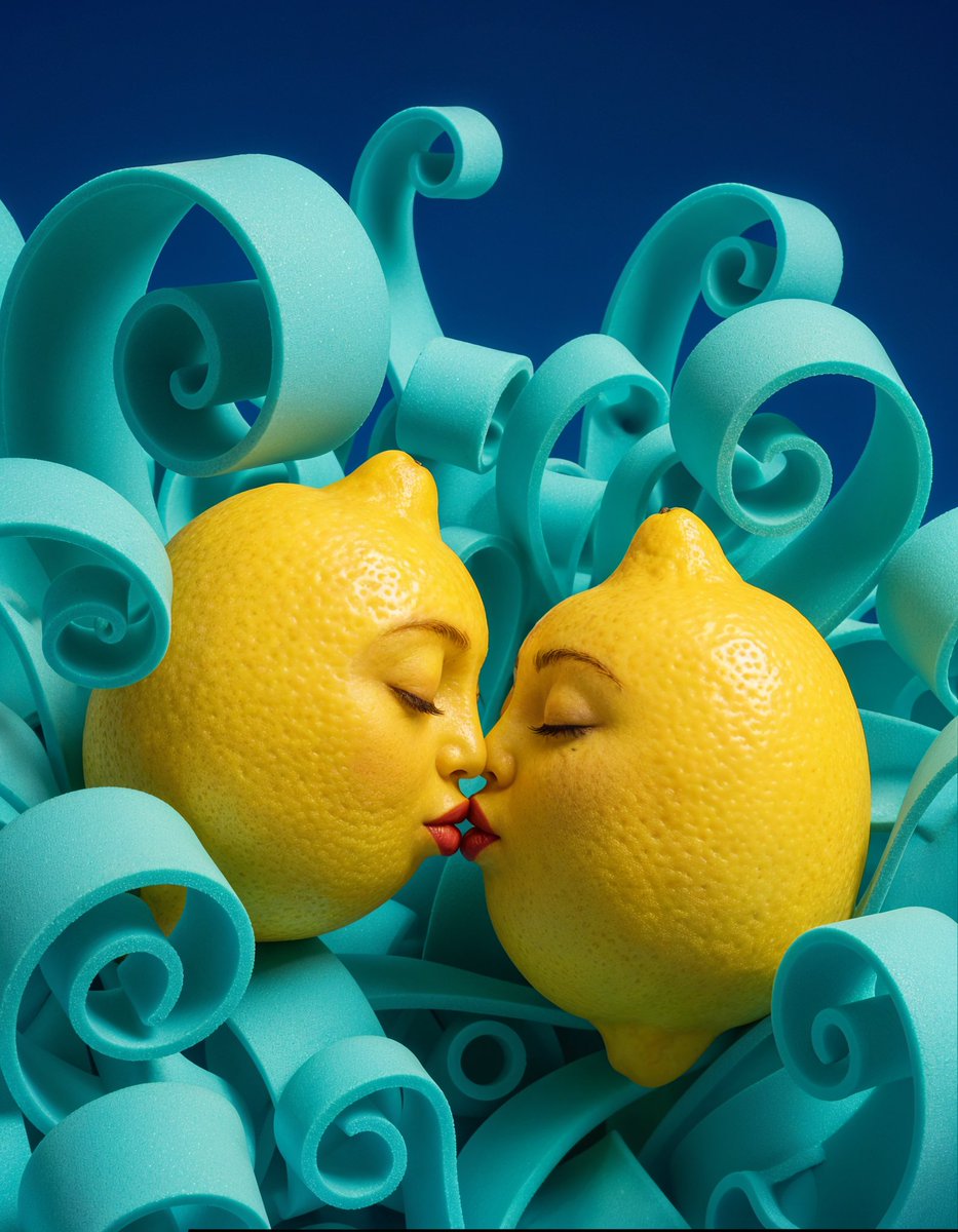 Surreal Anthropomorphic Lemon Still Life Prompt