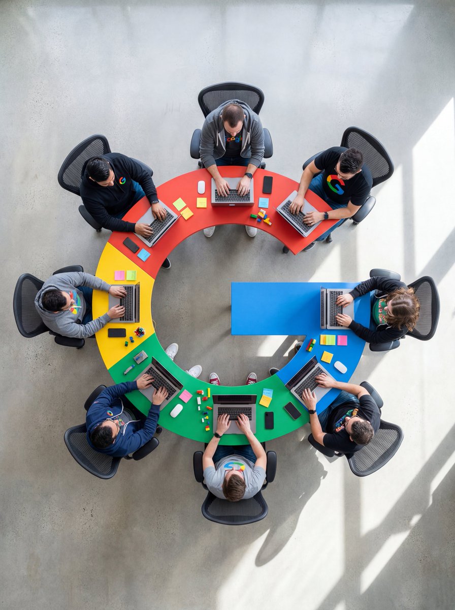 Top-Down Flat Lay of Custom-Shaped Conference Table (Duplicate)