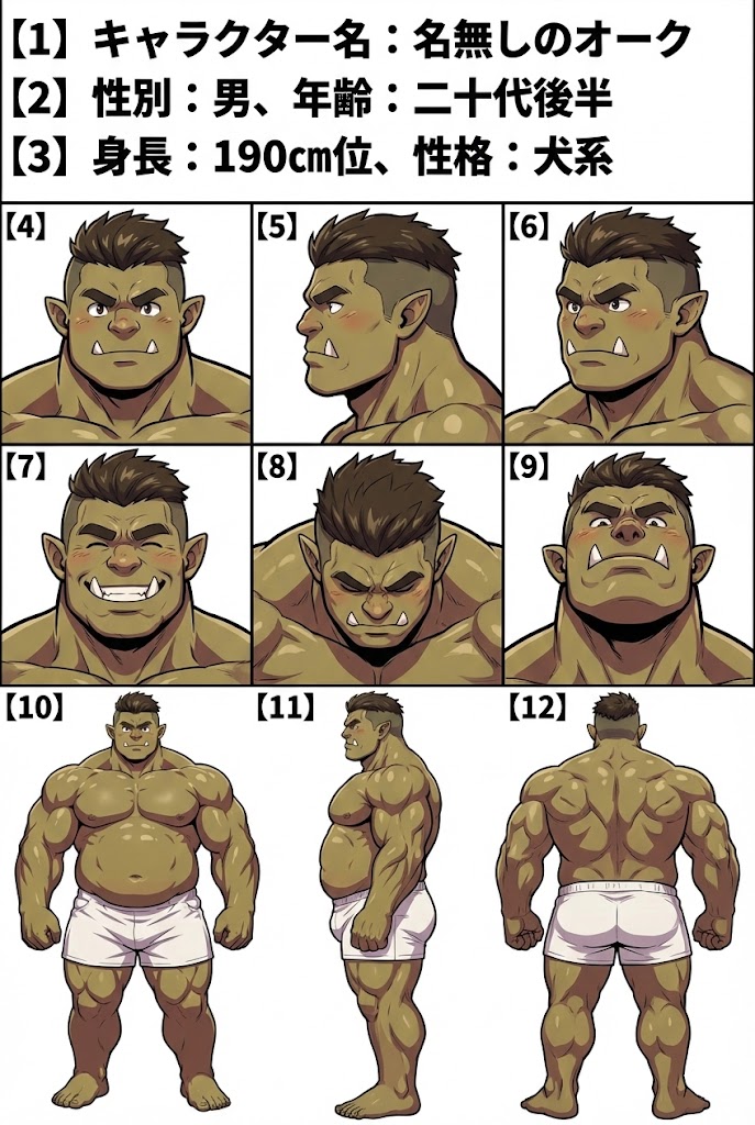 Character Sheet Prompt for Nano Banana — example 1